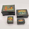 Collection of Russian Lacquer Boxes