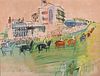 Raoul Dufy (1877 - 1953), Araut La Course: Epsom, watercolor and gouache on paper, signed lower left Raoul Dufy and titled lower left Epsom, written o