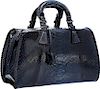 Giorgio Armani Blue Python Bag Excellent Condition 15" Width x 9" Height x 6" Depth