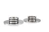 Early Extra-Large Georg Jensen Sterling Silver Art Deco Candleholders 860