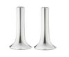 A Pair of Small Georg Jensen Sterling Silver Koppel Candlesticks