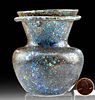 Roman Glass Vessel w/ Stunning Iridescence