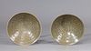 Pair of Chinese Celadon Glazed Bowls