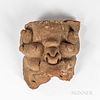 Pre-Columbian Terra-cotta Head Fragment