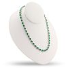 Emerald & Diamond 14K White Gold Necklace