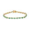 Emerald and Diamond 14KT Yellow Gold Bracelet