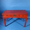 Antique Chinese Painted Red Console Table