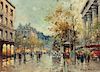 Antoine Blanchard (French, 1910-1988) Place de la Madeleine Oil on canvas
