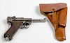 **German WWII Lugar S-42 with Matching Clip 