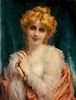 Etienne Adolphe Piot (French, 1850-1910) A Golden-haired Beauty Oil on can