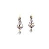 Art Deco Diamonds & 18k Gold Drop Earrings