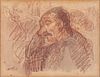 ISIDRE NONELL I MONTURIOL (Barcelona, 1873 - 1911). 
"Male character", 1908. 
Pencils on paper.