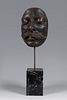 ISMAEL SMITH MARÍ (Barcelona, 1886 - New York, 1972). 
"Mask of the musician Enrique Granados". 
Cast in lost wax bronze from a plaster model made aro