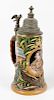 German Patriotic Themed Beer Stein with 1903 Dated Presentation 