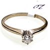 Ladies 14kt White Gold Solitaire