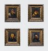 PORTRAITS OF JEWISH SCRIBES OIL PAINTING