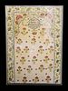 17TH/18TH CENTURY INDIAN MUGHAL EMBROIDERY PANEL WITH QURANIC INSCRIPTIONS