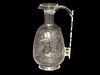 ROCK CRYSTAL STYLE EWER FOR ISLAMIC MARKET DECORATED WITH TIGERS & FLORAL SCENES