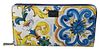 MAJOLICA DAUPHINE LEATHER CONTINENTAL CLUTCH WALLET