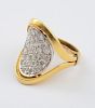 14K GOLD AND DIAMOND RING