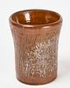 Redware Cup for Wedding Toast