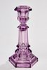 Amethyst Candlestick with Hexagon Base