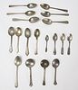 Lot of 18 Pewter Spoons