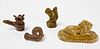 Lot of Four Small Figural Pottery items