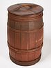 Wood Barrel with Handled Top