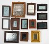 Lot of Thirteen Small Frames with Mirrors
