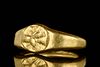 A ROMAN SOLID GOLD BETROTHAL RING