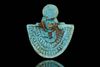 ANCIENT EGYPTIAN FAIENCE AEGIS OF SEKHMET