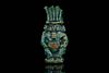 AN ANCIENT EGYPTIAN FAIENCE AMULET