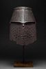 A MEDIEVAL IRON GREAT HELM