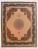 Fine Persian Silk Qum Rug, 6’4” x 8’10”