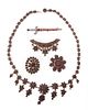 A Collection of Bohemian Garnet Jewelry