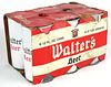 1972 Walter's Beer Six Pack With 12oz Cans T133-34, Eau Claire, Wisconsin