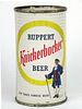 1958 Ruppert Knickerbocker Beer 12oz 126-16, Flat Top, New York, New York