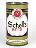 Nice 1957 Schell's Beer 12oz 128-24, Flat Top, New Ulm, Minnesota