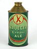 1947 Krueger Cream Ale 12oz 172-10, High Profile Cone Top, Newark, New Jersey