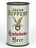 1940 Jacob Ruppert Knickerbocker Beer 12oz 126-01, Flat Top, New York, New York