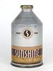 1950 Sunshine Extra Light Beer 12oz 199-09, Crowntainer, Reading, Pennsylvania