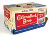 1955 Griesedieck Bros. Beer 6 pack With 12oz Cans 76-14, St. Louis, Missouri