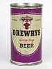 1955 Drewrys Extra Dry Beer Square Face/Round Face 12oz 57-03.2, Flat Top, South Bend, Indiana