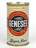 1951 Genesee Lager Beer 12oz 68-32, Flat Top, Rochester, New York