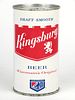 1963 Kingsbury Draft Smooth Beer 12oz 88-11, Flat Top, Sheboygan, Wisconsin