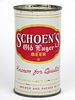 1957 Schoen's Old Lager Beer 12oz 131-36.1, Flat Top, Wausau, Wisconsin
