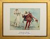 Illegibly Signed Watercolor, Scene from Faust