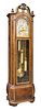 Herschede Brass Mounted Burlwood Clock