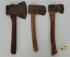 (3) Vintage Hatchets, 1 Is Stamped E.C. Simmons